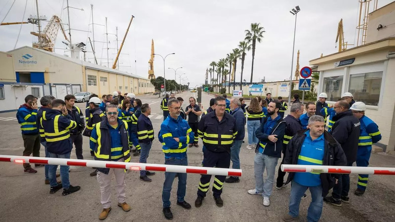 Los trabajadores de Navantia secundan 