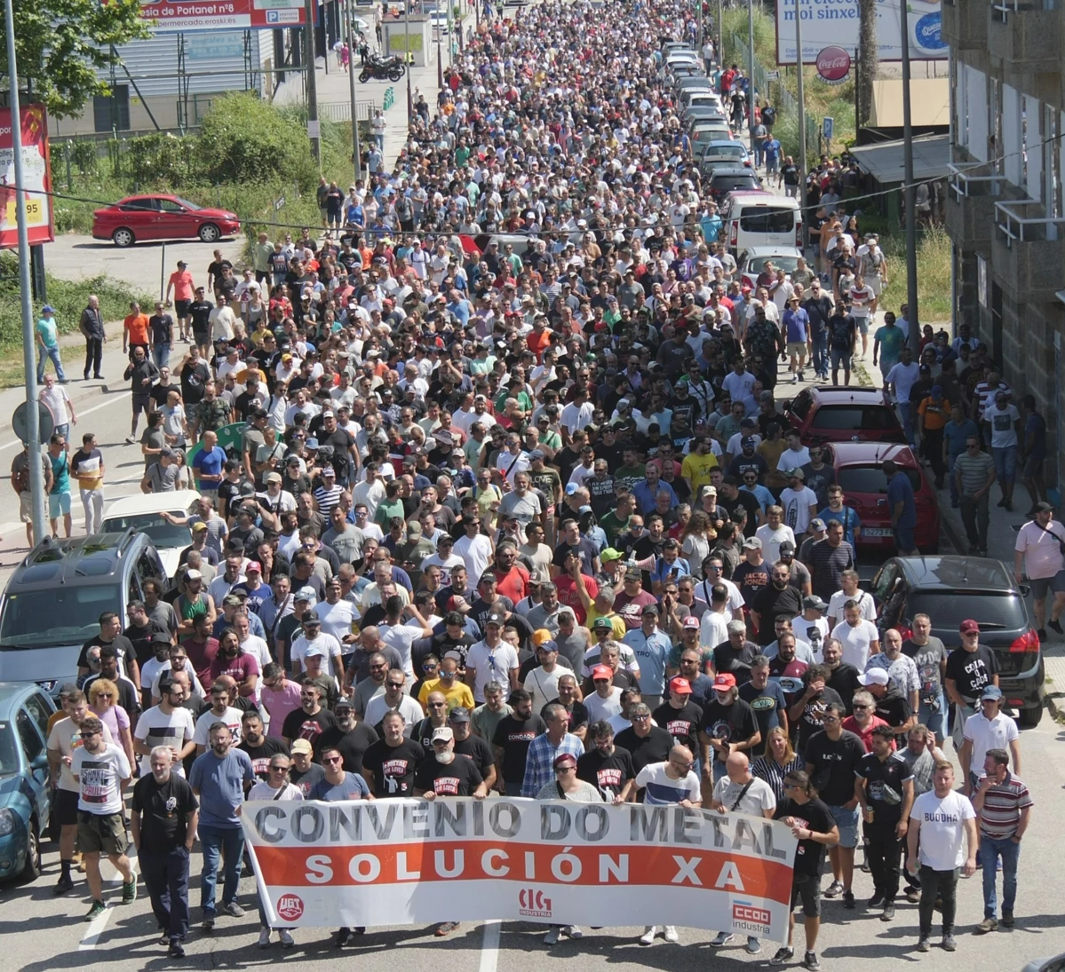 Ultimatum en el sector del metal: o hay convenio para la semana o arrancará las movilizaciones en Pontevedra